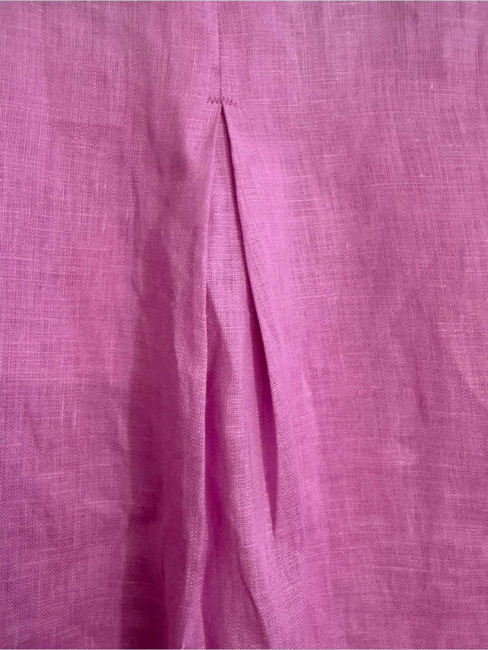 Crown linen designs women size s Lilac Ruffle-Sleeve Linen-Blend Blouse - Picture 8 of 8